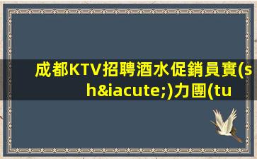 成都KTV招聘酒水促銷員實(shí)力團(tuán)隊(duì)駐場(chǎng)安心上班問(wèn)度